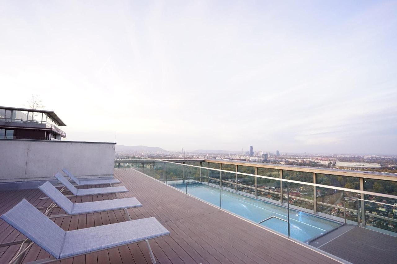 Suite In High-Rise On The Danube Wien Exteriör bild